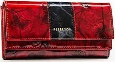 Portfel Damski PETERSON PTN 421028 BF 7129 RED BLA