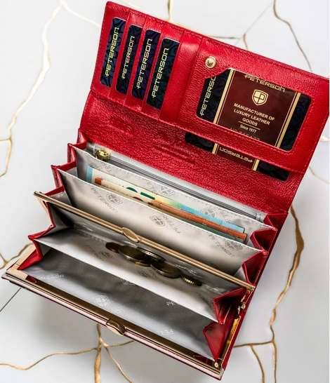 Portfel Damski PETERSON PTN 42106 BFBC 8201 RED