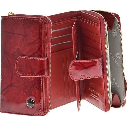 Portfel Damski PETERSON PTN 76116 BFBC 8225 RED