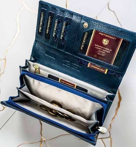 Portfel Damski PETERSON PTN 42106 PR 8294 BLUE