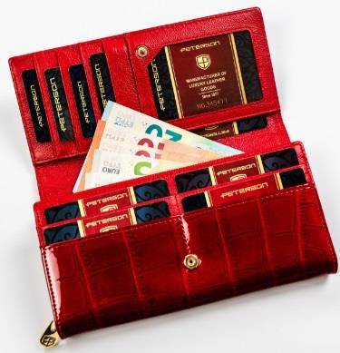 Portfel Damski PETERSON PTN 42106 CB 8720 RED
