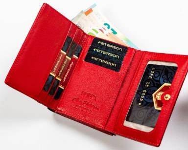 Portfel Damski PETERSON PTN 15 09 CB 8782 RED