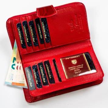 Portfel Damski PETERSON PTN 76116 CB 8744 RED