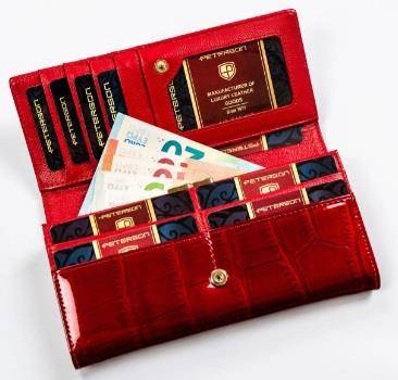 Portfel Damski PETERSON PTN 72401 CD 8713 RED