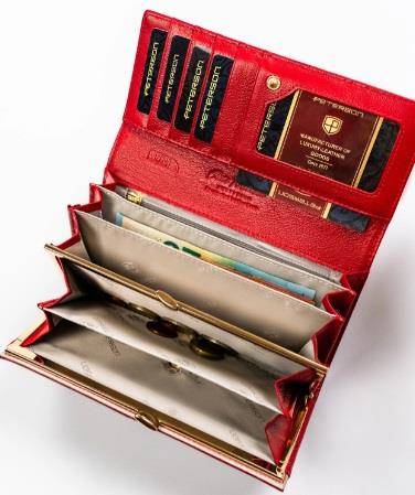 Portfel Damski PETERSON PTN 72401 CD 8713 RED