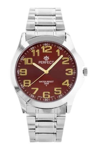 Zeg PF P012 NEW1 GP124 Męski srebrny/BORDO Metal