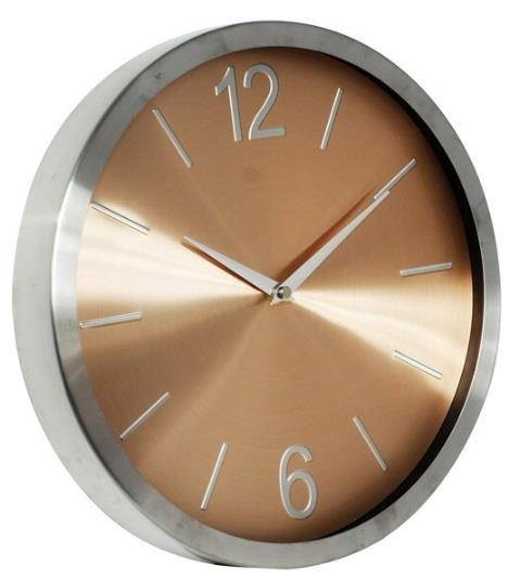 Zegar Ścienny 9235 12' CHROM / ZŁOTY