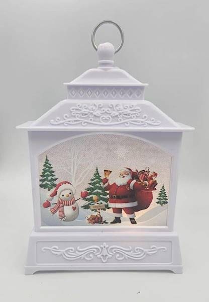 OZDOBY  CHOINK. LAMPION MIKOŁAJ 17CM DL529