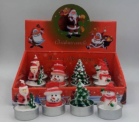 OZDOBY CHOINK. ŚWIECZKA MINI WOSK 5,5CM/12/ CD1209