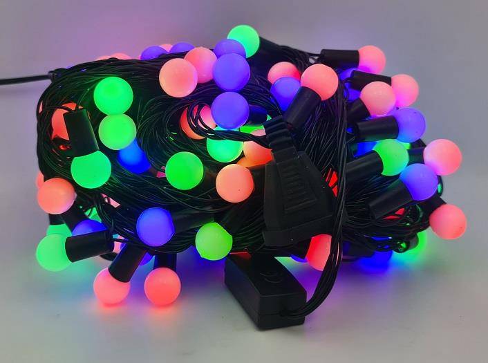 LAMPKI CHOINK. KULKA MAŁA MULTI 200LED 