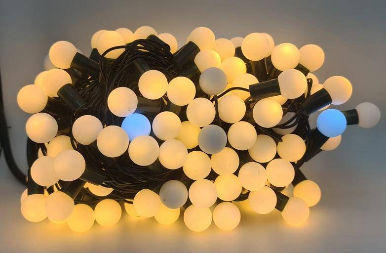 LAMPKI CHOINK. KULKA MAŁA CIEPŁA FLESZ 200LED