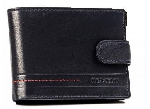 PORTFEL MĘSKI ROVICKY SKÓRA R-N992L 8977 NAVY RED