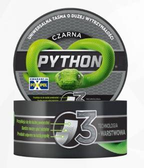Taśma CZARNA Uniwersalna PYTHON