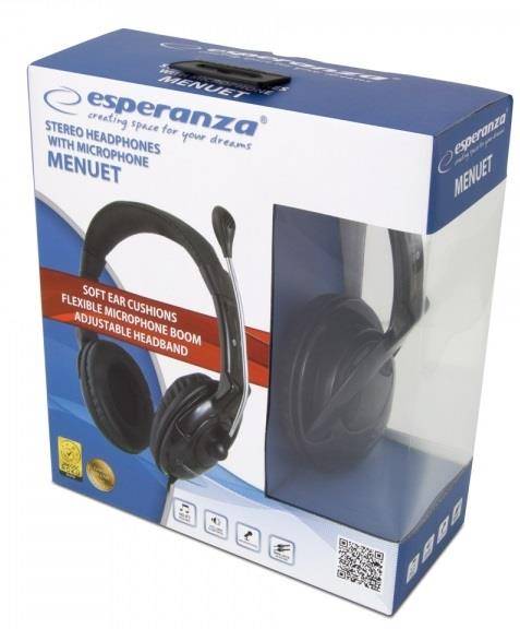 Słuch Esperanza EH 101 z mikrofonem MENUET