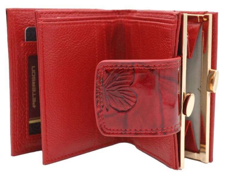 Portfel Damski PETERSON PTN 42329 BF 6931 RED