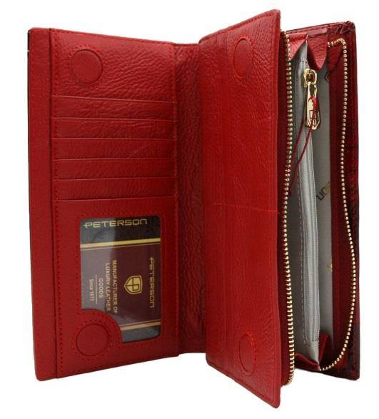 Portfel Damski PETERSON PTN 421431 BF 6962 RED