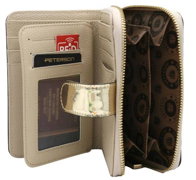 Portfel Damski PETERSON PTN 1N 602 6877 GOLD