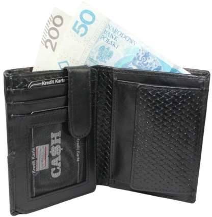 PORTFEL MĘSKI CASH 5640 BLACK