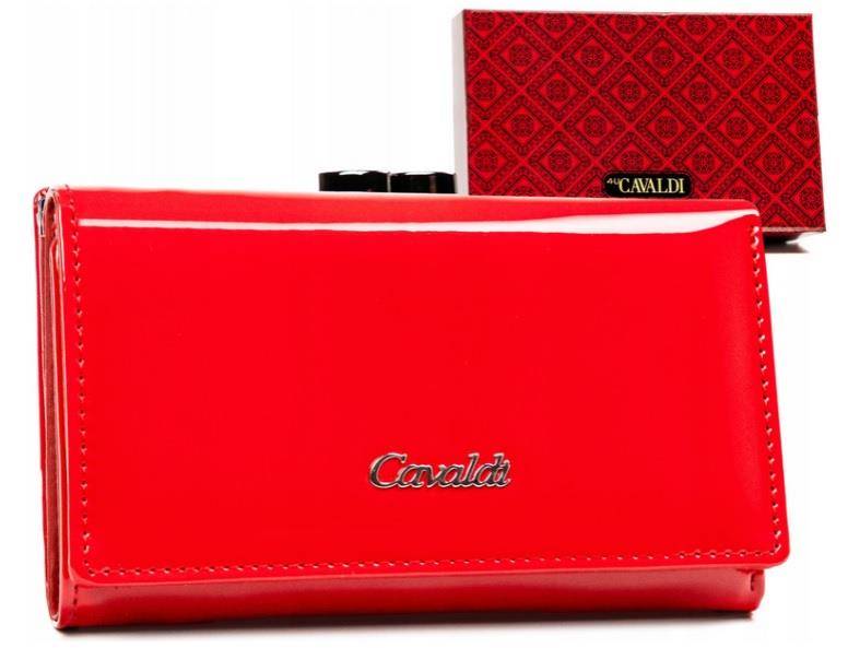 PORTFEL DAMSKI CAVALDI SKÓRA+PU PX23-JMP 2914 RED