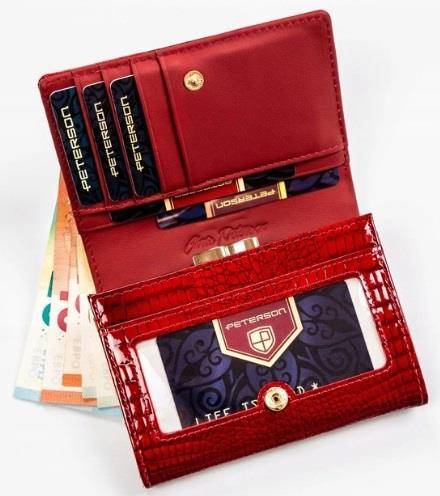 Portfel Damski PETERSON PH30-01 DBF 1627 RED