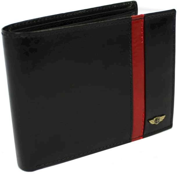 Portfel Męski PETERSON N61 VTP 6077 BLACK-RED