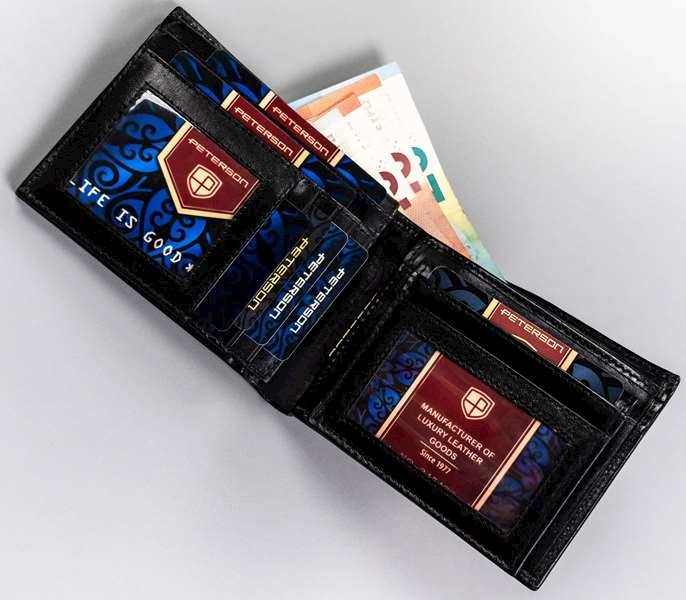 Portfel Męski PETERSON 22301 VT 4362 BROWN