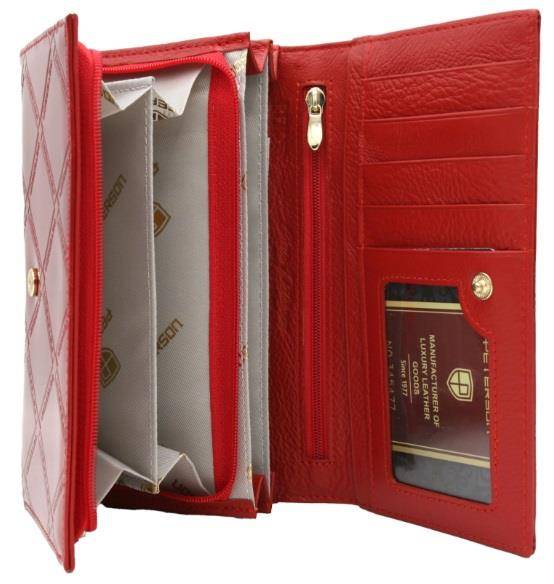 Portfel Damski PETERSON 72035 PLT 6371 RED