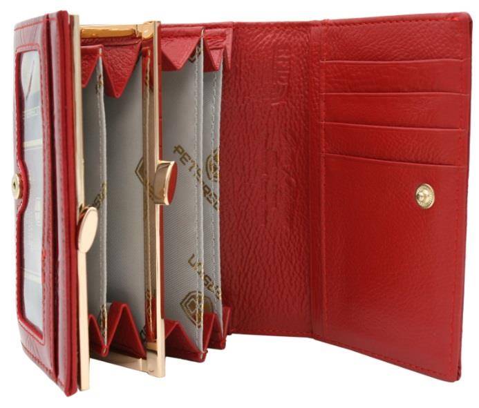 Portfel Damski PETERSON 445 PLT 6302 RED