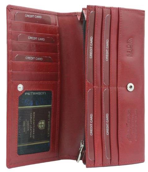 Portfel Damski PETERSON 1680133 TVT 6561 RED