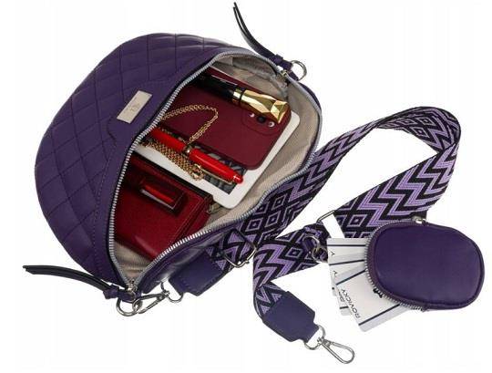 Torebka Saszetka nerka ROVICKI 2960 Plum 