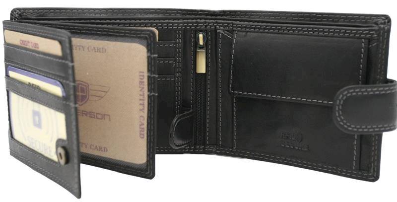 Portfel Męski PETERSON WL-0305L COM 4319 BLACK