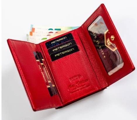 Portfel Damski PETERSON 15-09 SAF 8645 RED