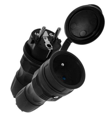Wtyczka Prosta +Gniazd. na kab ZWG-54 EXTREM HERM.