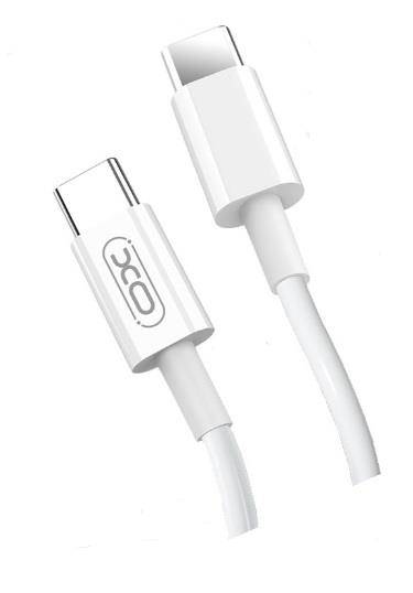 Kabel XO NB124 TYP C - C Plug 1.0m 40W Biały