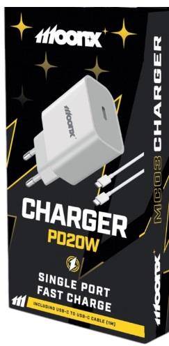 ŁADOWARKA SIECIOWA MC03 20W 1xTYP C+KABEL C  