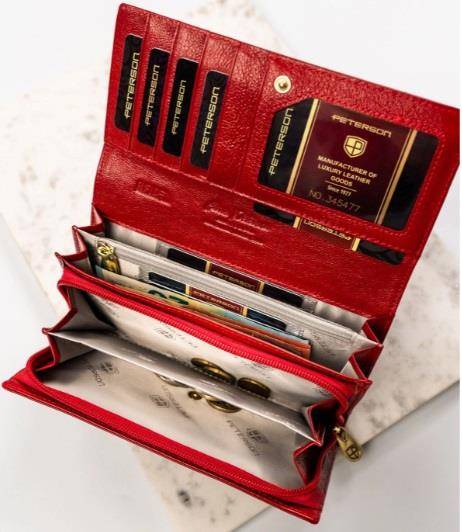Portfel Damski PETERSON 42106 BF 0469 RED