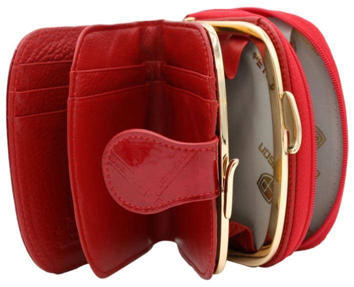 Portfel Damski PETERSON 43972 PLT 6326 RED