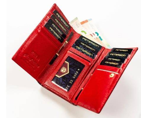 Portfel Damski PETERSON PTN 42108 DSL 6068 RED