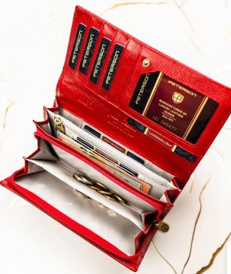 Portfel Damski PETERSON PTN 42106 DSL 2813 RED
