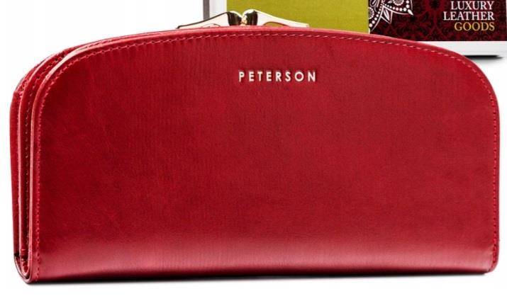 Portfel Damski PETERSON PTN 42123 SG 9732 RED