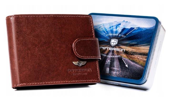 Portfel Męski PETERSON 22301L VT 4393 BROWN
