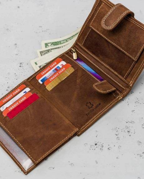 Portfel Męski WILD N4L P CHM 1034 COGNAC