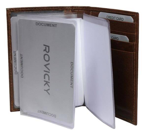 ETUI NA KARTY ROVICKY SKÓRA TW 12 RVT 1008 BROWN