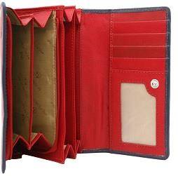 Portfel Damski PETERSON 9528 RED/NAVY KA-24