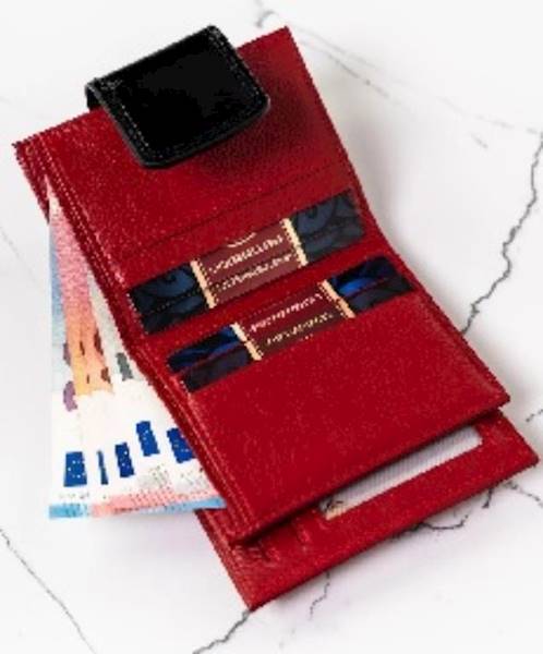 Portfel Damski PETERSON 9886 RED/BLACK 42329 SH