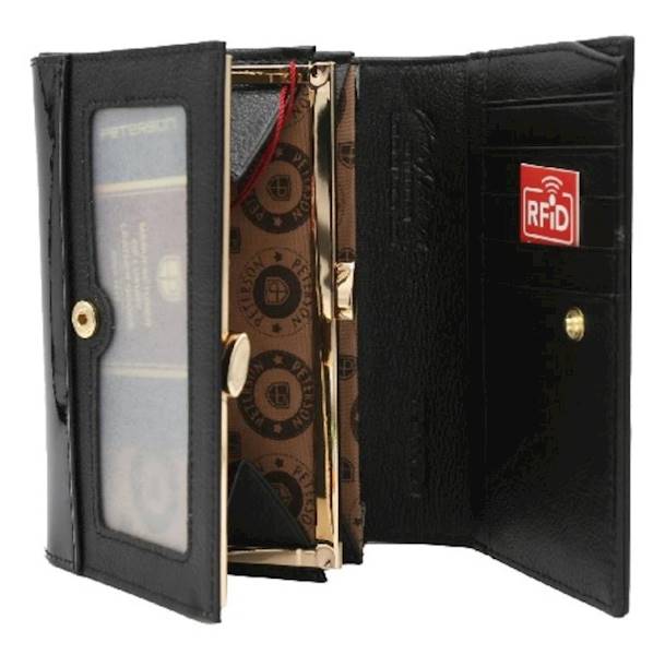 Portfel Damski PETERSON 6808 BLACK/RED 1N-445