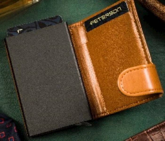 Portfel Męski PETERSON 9401 COGNAC MINI 122611906