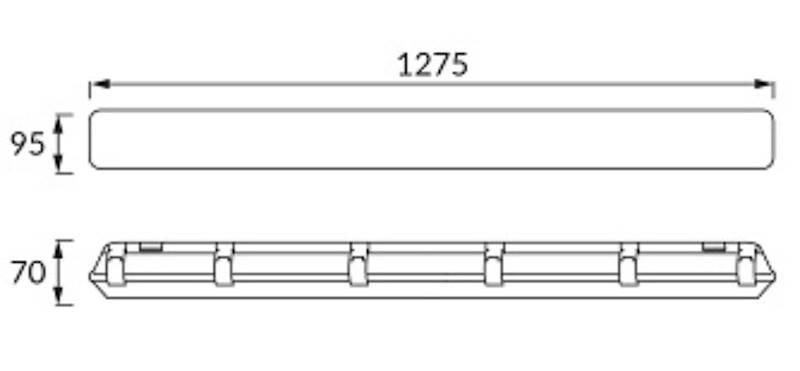 OPRAWA HERMETYCZNA LED 2 X 1,2M ARNOLD