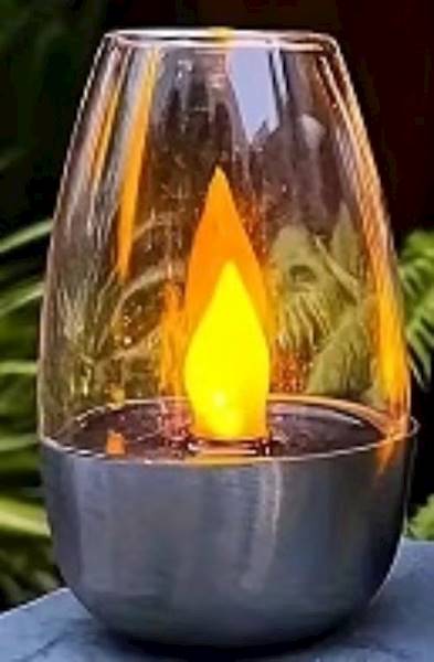 ZNICZ SOLARNY ZMIERZCHOWY SZKLANY P48 SZT 10/5CM