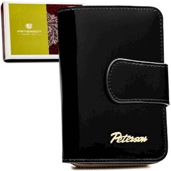 Portfel Damski PETERSON 0605 BLACK-GOLD